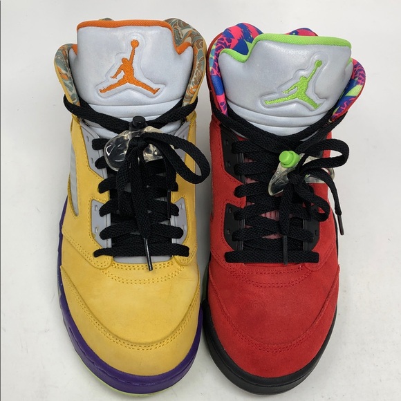 Nike Air Jordan 5 Retro What The CZ5725-700 Authentic Men’s Sneakers - Size 7 - Picture 9 of 14